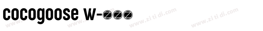 cocogoose w字体转换